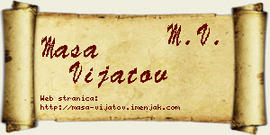 Maša Vijatov vizit kartica